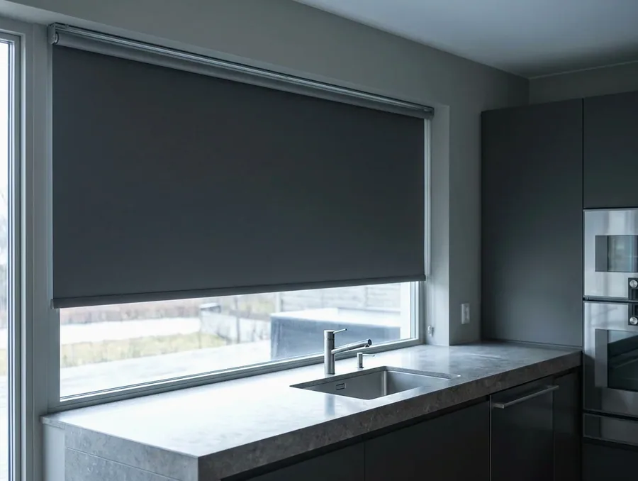 Roller blinds fitted in a Brooklyn home