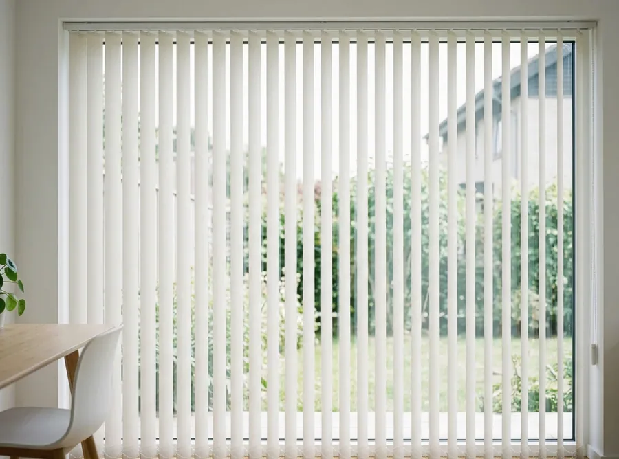 Vertical & panel blinds fitted in a Brooklyn home